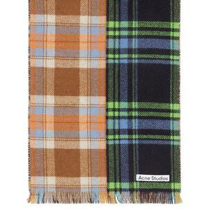 Acne Studios Vorata Patchwork Tartan Scarf
